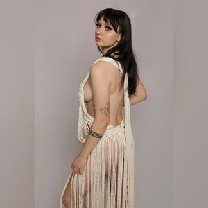 *SOLD* Original GoodVibeGoda Handmade Macramé Rope Dress